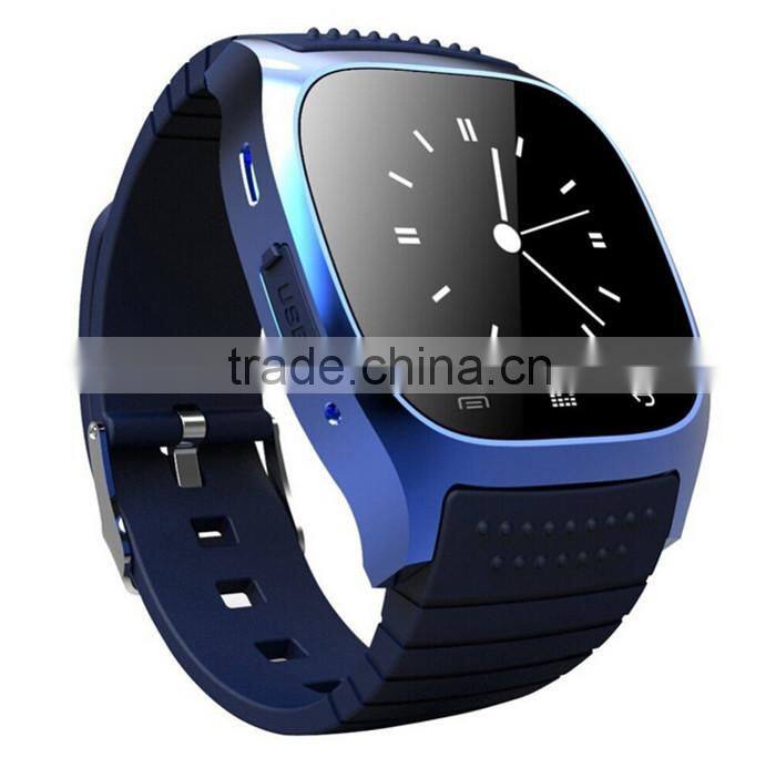 Smart Bluetooth Watch with LED Display Barometer Alitmeter Music Player Pedometer for Android IOS Mobile Phone