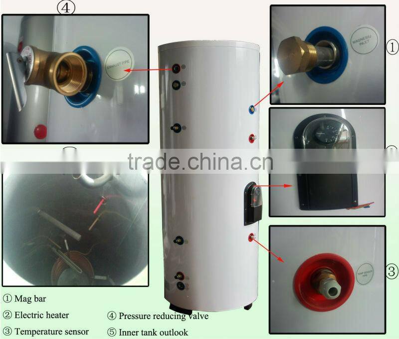 separated pressurised solar water heater system