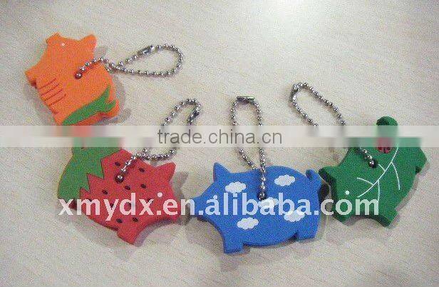 Lovely Pig shape PVC Keyring
