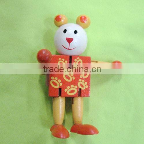 New Wooden Toy Wood Puppet Handwork 6.5''