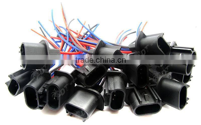 Auto bulb socket H13 male bulb connector cable