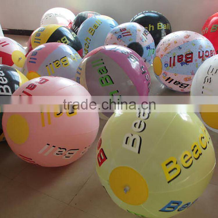 hot sale black and silver inflatable advertising beach ball promotion
