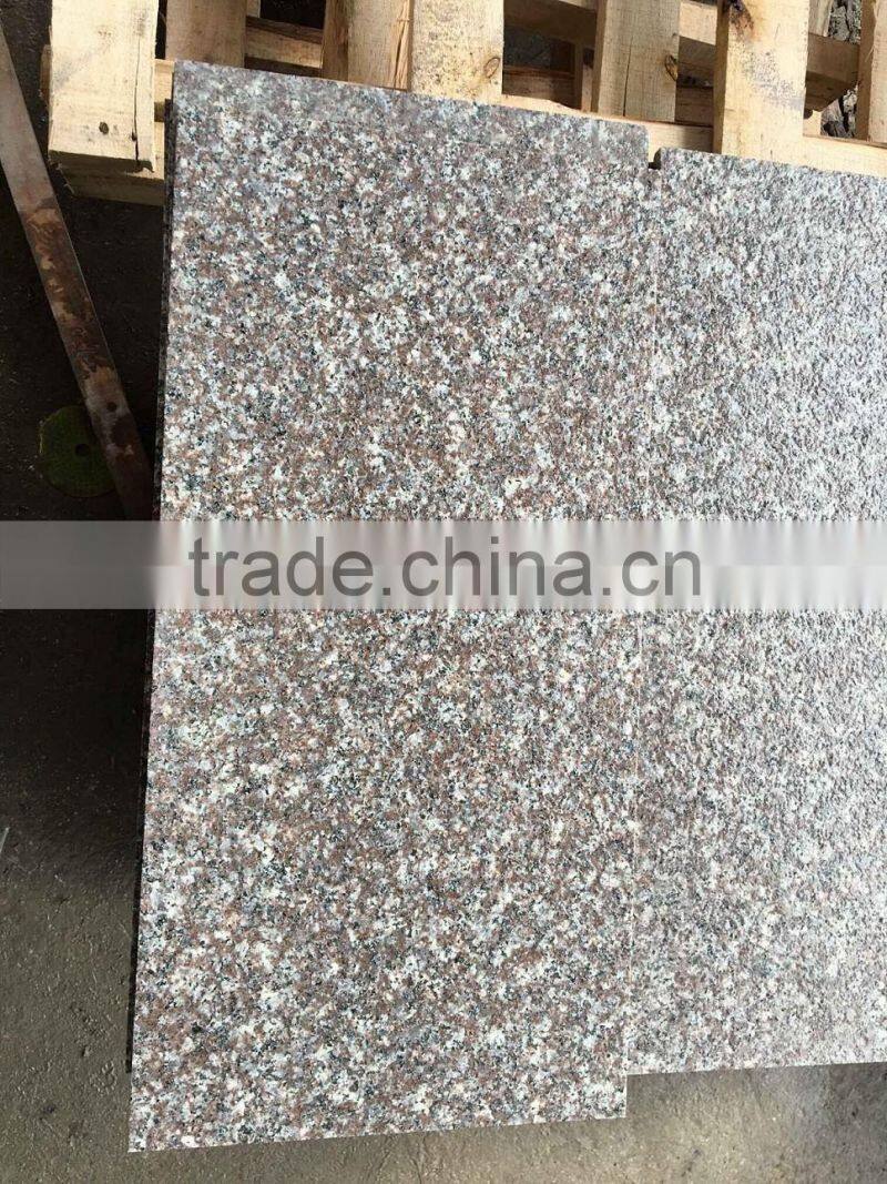 Violet red flamed tile Luo yuan red granite Chinese G664 red granite tile