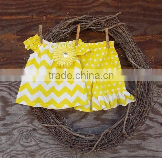 Boutique little girls dresses fashion style dress cute wave striped dress with bow knot