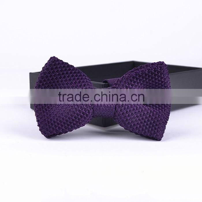 Fashion attractive purple Knitted Bow Ties