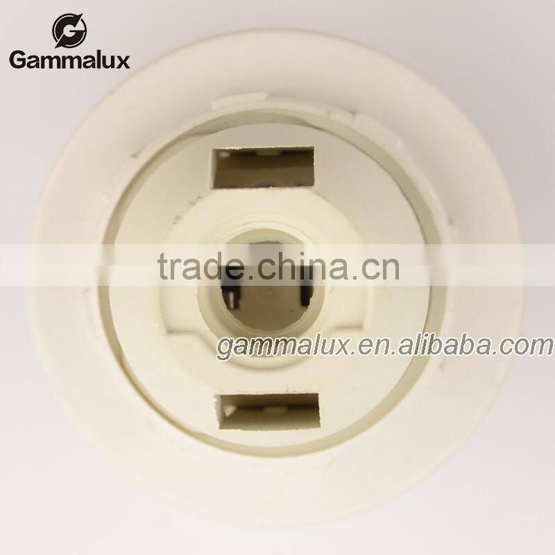 Top Quality White Plastic Shell E14 Bulb Socket Lamp Holder Adapter 250V 2A