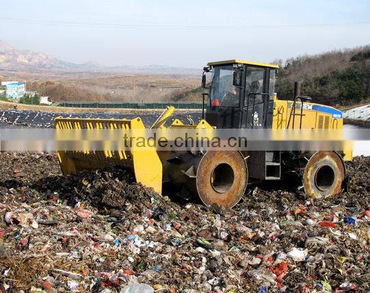 shandong famous brand landfill compactor for rubbish