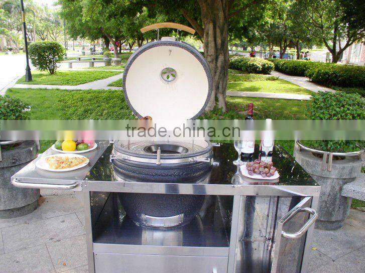 Luxurious mobile kamado ceramic bbq islands