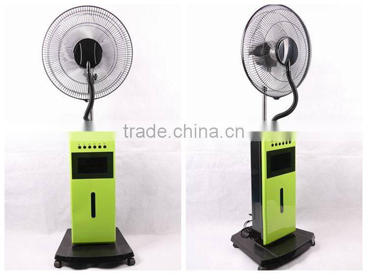 OEM new color electric water spray silent cooling humidifier mist fan