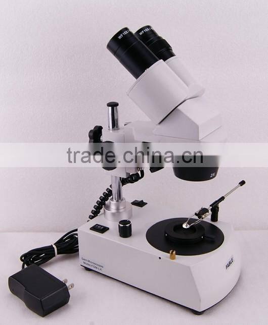 Straight Arm Binocular 40X Gem Microscope