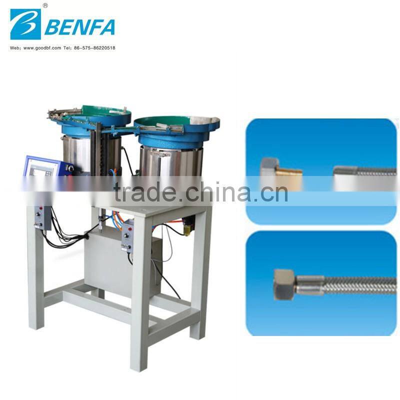 BFZX-A Color blue air pressure 0.3-0.5MPa nut and core assemble machine conditoning fule hose assembly machine