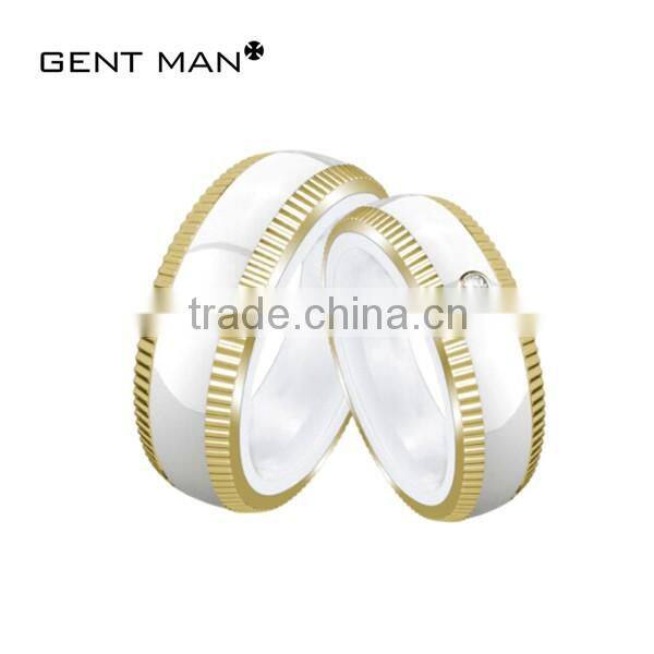 Coolman Newest zirconia ceramic ring wedding ring moroccan black ceramic ring ceramic jewelry designs