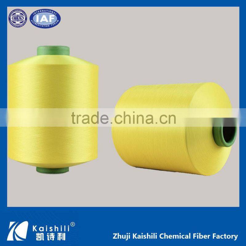 100% polyester dty yarn spandex covered yarn for sock yarn