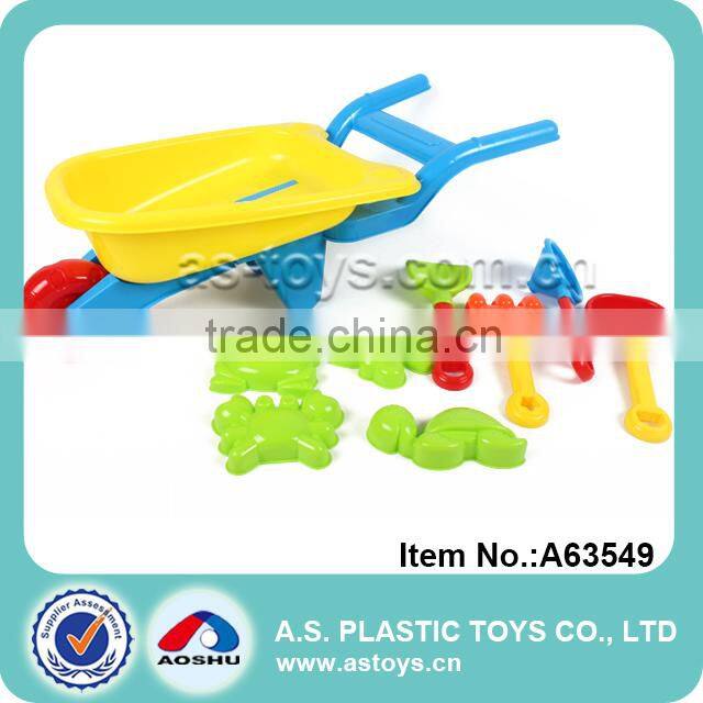 summer sand beach toy 24 pieces short plastic kid garden toy shovel