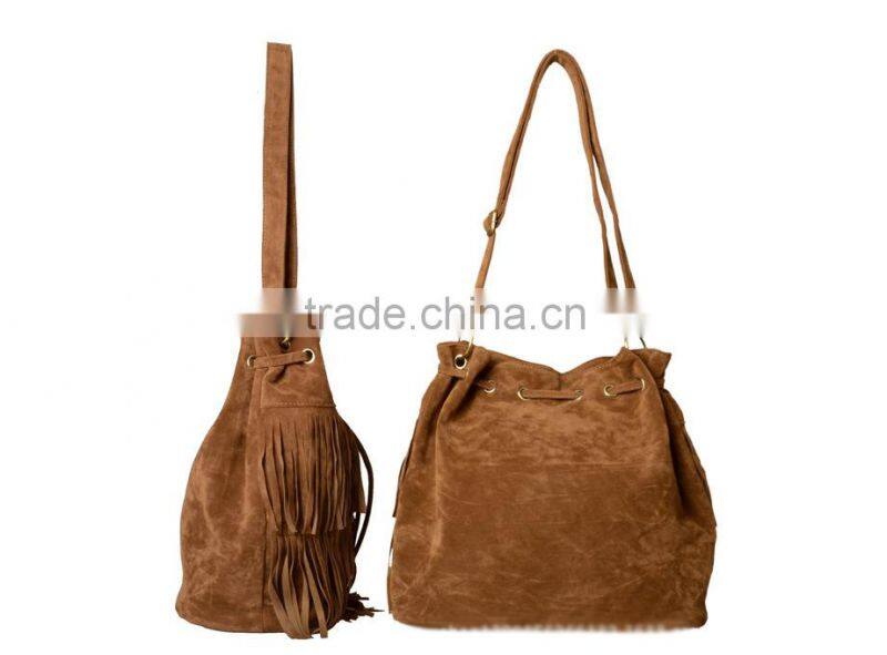 2015 Hot sale Women Tassel Bag Faux Suede Shoulder Bag Women Messenger Bag Wholesale