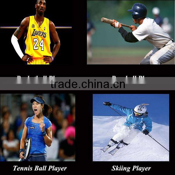 2015 Black Recovery Wrist Sleeves For Sports