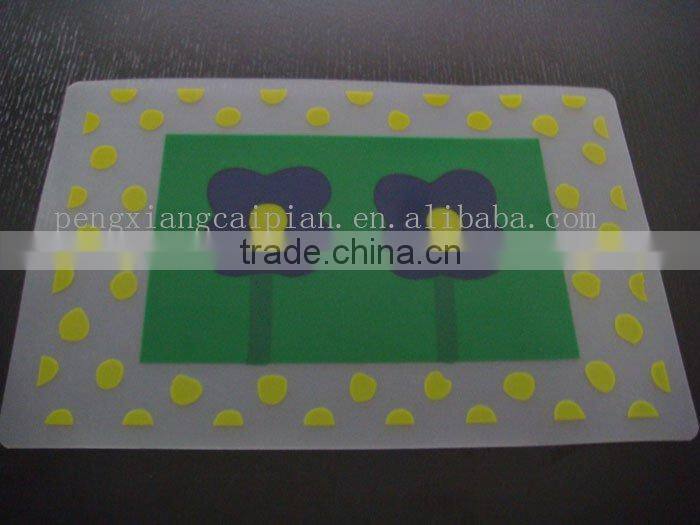 plastic fruit design table mat
