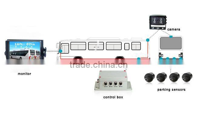 0.6-10m car backup system parking sensor with weatherproof