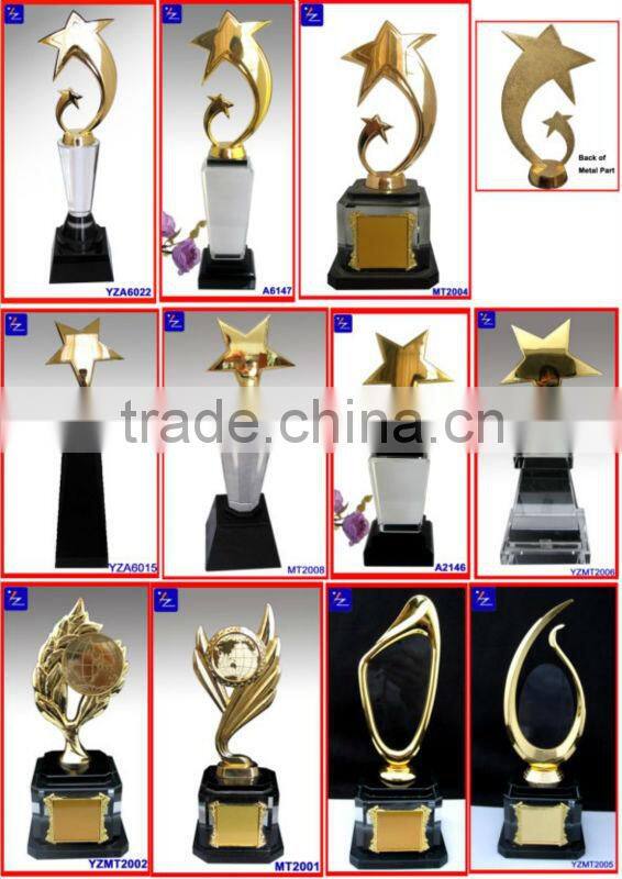 New Design Crystal Metal Martial Arts Trophy