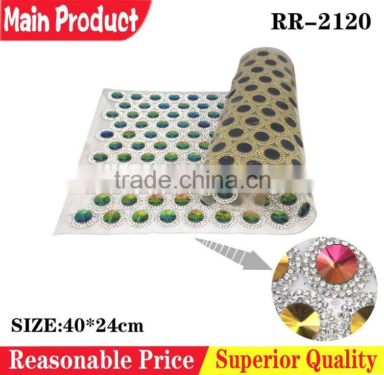 Glass Shoes Decoration Accessory Hot Fix Rhinestone Crystal Mesh