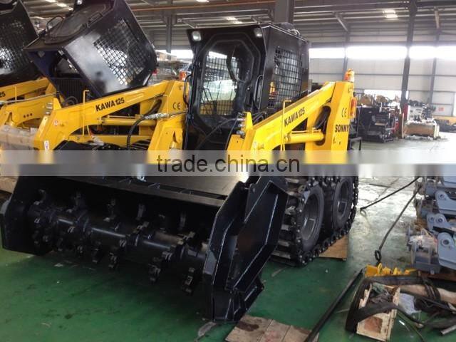 skid steer loader attachment forest mulcher