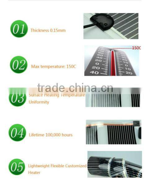 China supplier underfloor carbon heating film