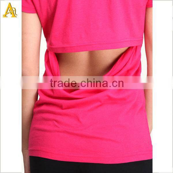 cotton spandex custom tshirt, women tshirt