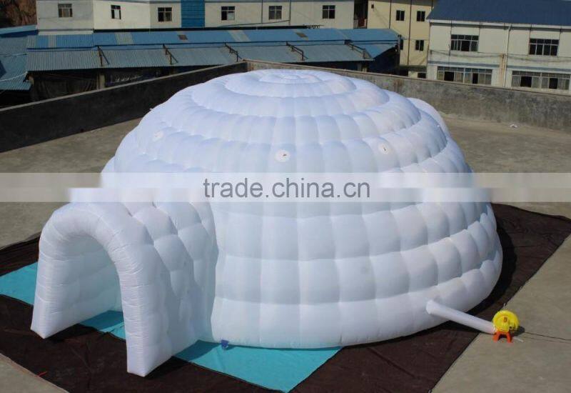 8m dia giant Inflatable igloo tent 8m inflatable marquee