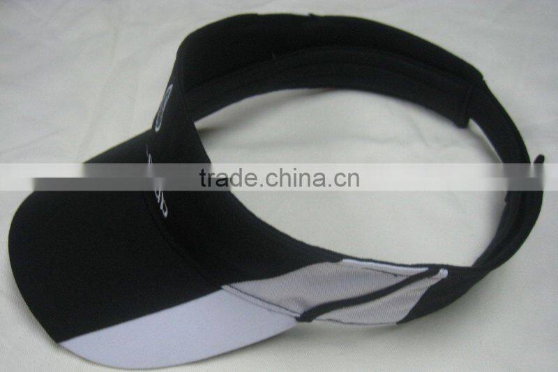 customized wide popular Visor sun protection hats/useful visor caps