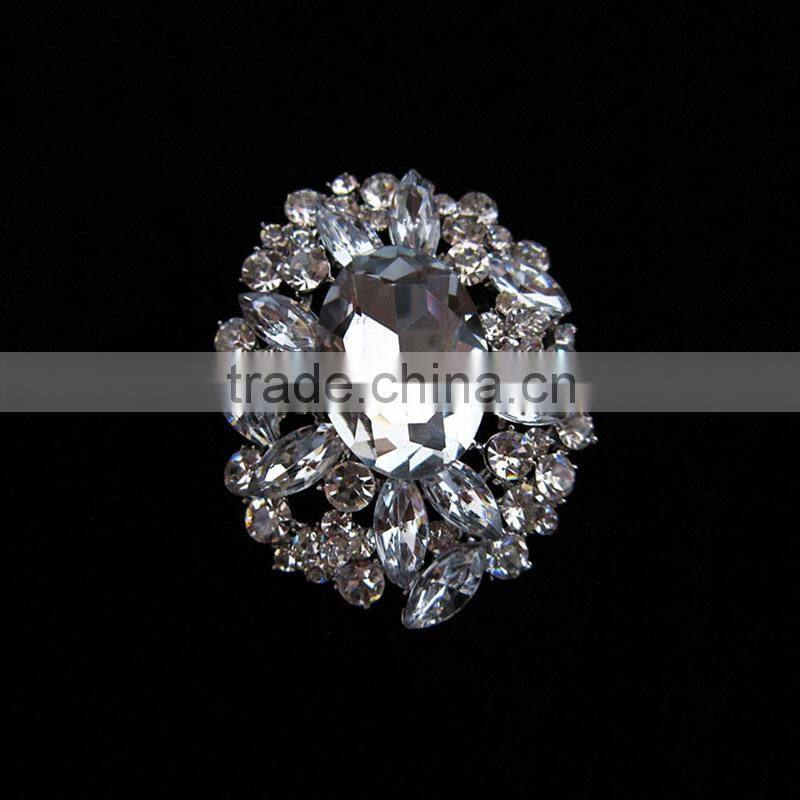 Wholesale custom flower corsage brooch for women