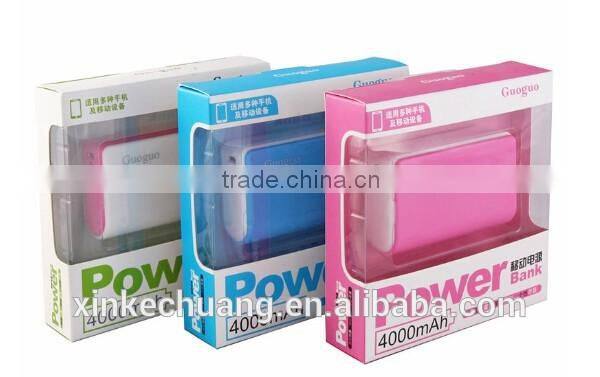 Guoguo wholesale cute colorful pocket portable 3600mah power bank for iphone7