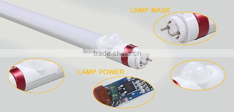 China factory new design 18W T8 LED Tube high PF high lumen with CE &RoHS approved IR Sensor Tube