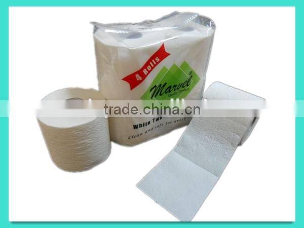 virgin wood pulp toilet tissue paper roll