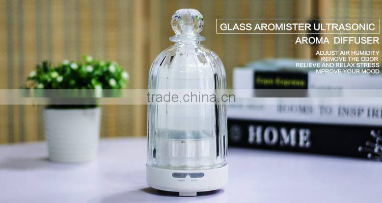 GLASS AROMISTER Ultrasonic Aroma Diffuser,Air Humidifier Purifier, Wholesale Aromatherapy Diffuser w/1 year warranty