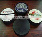 Non Logo Good Quality Customize Black Rubber Ice Hockey Puck