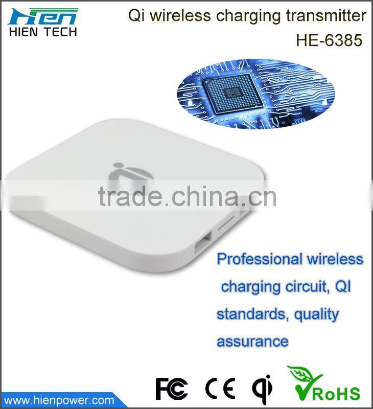 portable cell phone wireless charger for iphone/samsung/blackberry wireless phone charger