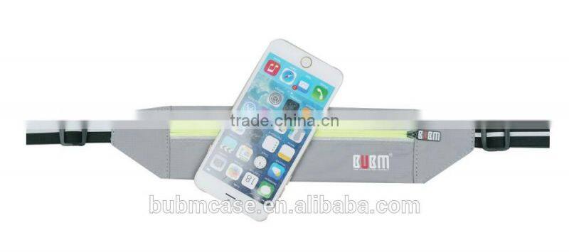 Grey Waist Bag Casual Waist Pack Sport Bag Waterproof Running Bags Purse Mobile Phone Case for SAMSUNG IPHONE Pocket