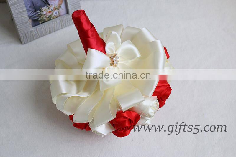 Handmade silk wedding bouquet