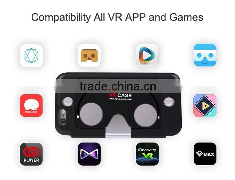 2016 New Product Virtual Reality 3D Glasses VR Case for iPhone 6 6 Plus