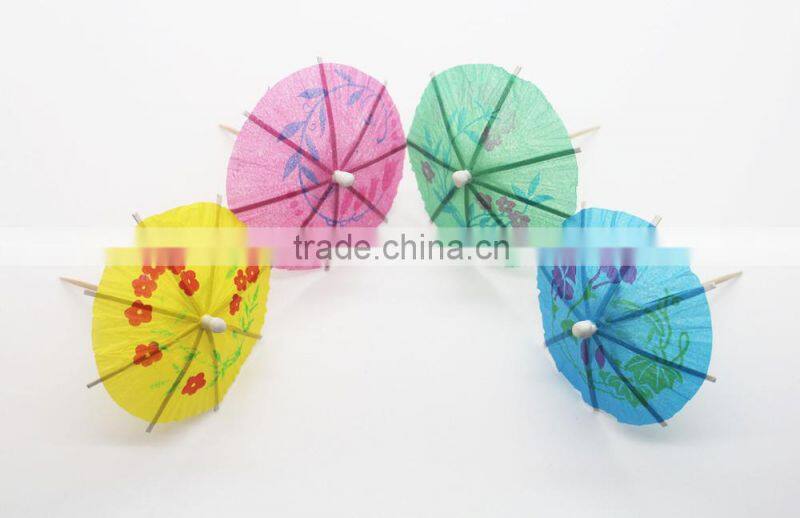 Wholesale Latest boutique small umbrella sign, Technological fruits toothpicks, Cake decoration, Oiled paper umbrella