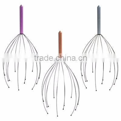 Head Massager Therapy Stainless Wire Hand Held Head Scalp Massager
