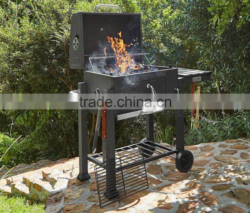 Outdoor garden charcoal bbq smoker grill