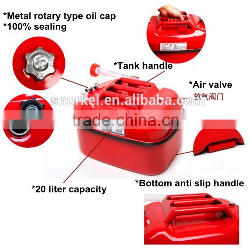 4WD 20 Litre outdoor portable metal jerry can,fuel container,gasline tank