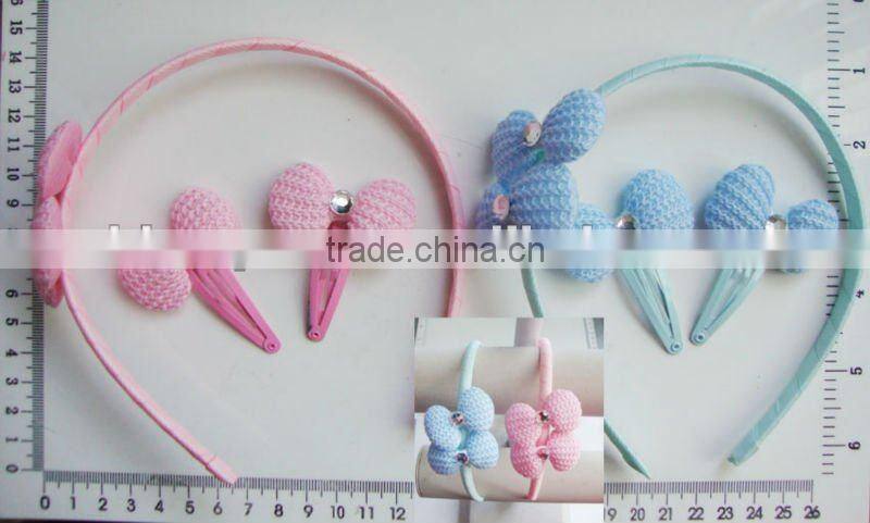fashion pink hair accessories set