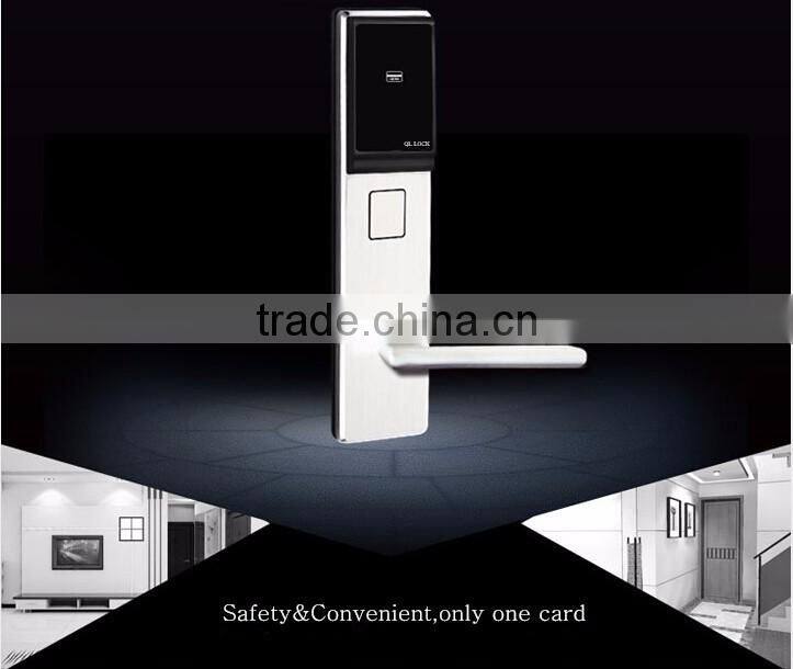 RFID card hotel door Lock also suitable for motel hotel card lock