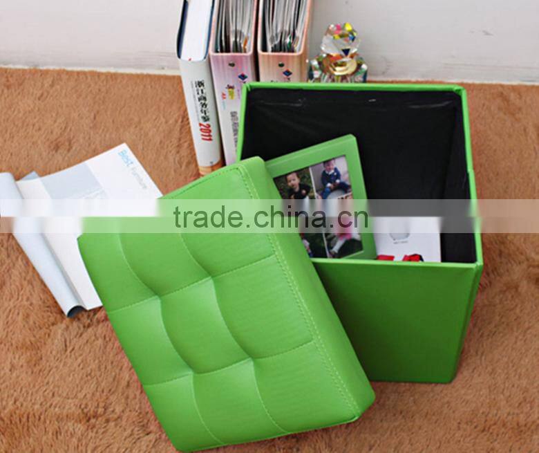 filling foam ottoman PU leather