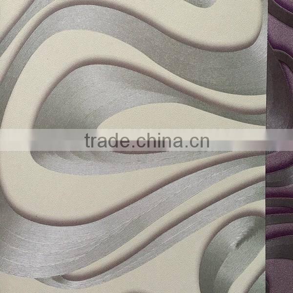 high quality 3d pvc wallpaper with new design