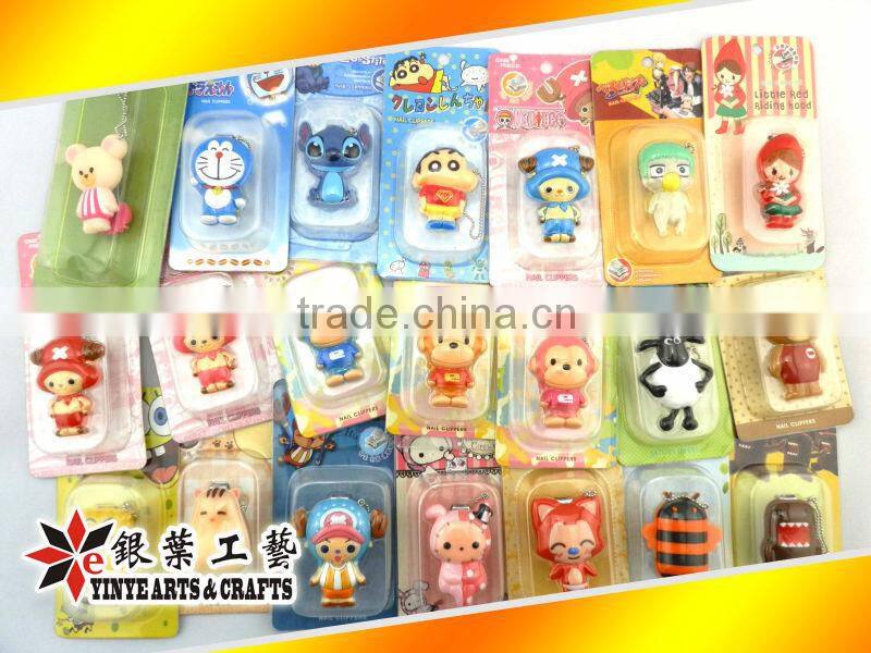 cute animal shape soft pvc nail clippers/nail cutting