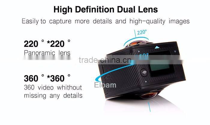 1080P camcorder support Android IOS 360 panorama camera