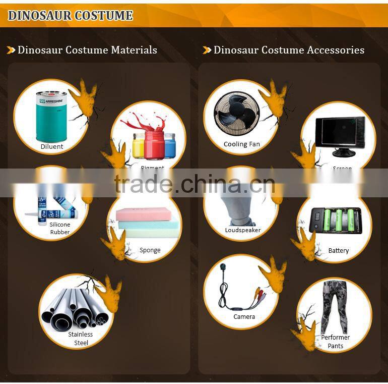 T-rex silicon rubber dinosaur costume puppet
